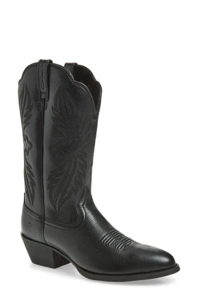 Ariat Heritage Western R-toe Boot In Black
