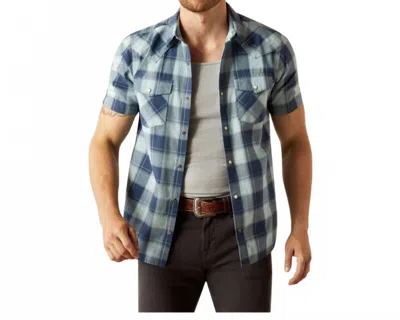 Ariat Hersh Retro Fit Shirt In Blue