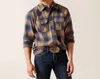 Ariat Hershel Retro Fit Shirt In Blue/multi In Blue