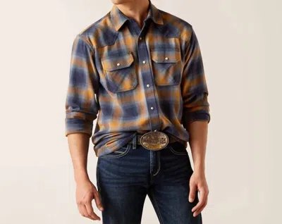 Ariat Hershel Retro Fit Shirt In Blue/multi