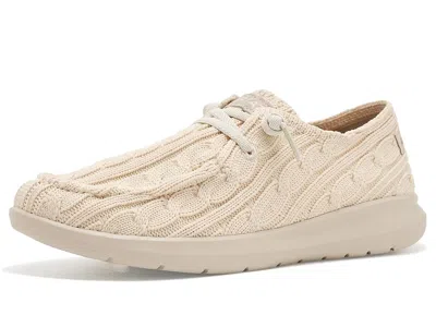 Ariat Hilo Shoes Women's Flat Shoes Cream Cable Knit: 7 B - Medium, Canvas