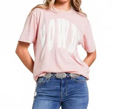 Ariat Howdy T-shirt In Pink