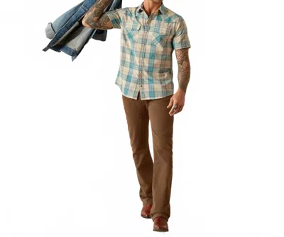 Ariat Howland Retro Fit Button Down Shirt In Blue In Pattern