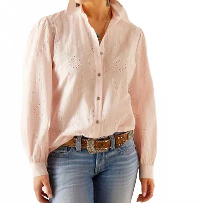 Ariat Icy Romantic Shirt In Pink