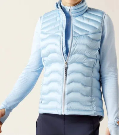 Ariat Ideal Down Vest In Cote D'azur In Multi