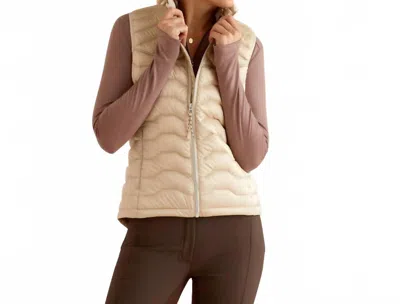 Ariat Ideal Down Vest In Iridescent Summer Sand In Neutral