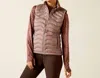 Ariat Ideal Down Vest In Purple Dove In Multi