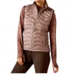 Ariat Ideal Down Vest In Purple Dove In Multi
