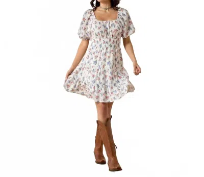 Ariat Juliet Tencel Mini Dress In Floral Print In White