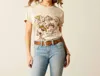 Ariat Keep Walkin' Cowboy T-shirt In Natural In White