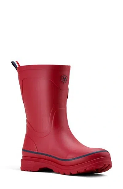 Ariat Kelmarsh Waterproof Mid Rubber Boot In Red