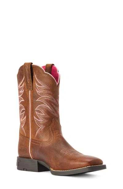 Ariat Kids' Firecatcher Western Boot In Brown