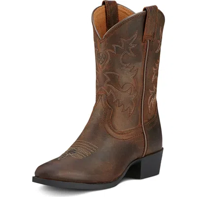 Ariat Kids' Heritage Western Boot In Brown