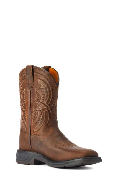 Ariat Kids' Workhog Xt Coil Western Boot In Brown
