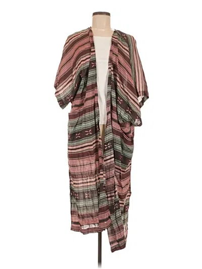 Pre-owned Ariat Kimono In Burgundy