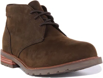 Pre-owned Ariat Kingham H20 Mens Lace Up Leather Chukka Boots In Brown Size Us 7 - 13