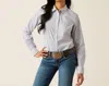 Ariat Kirby Stretch Long Sleeve Shirt In Ocean Geo / Gold In Blue