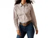 Ariat Kirby Stretch Long Sleeve Shirt In Winsome Geo Print In Multi