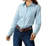 Ariat Kirby Stretch Shirt In White/multi