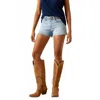 Ariat Kyra 3" Perfect Rise Short In Claremont Wash In Multi