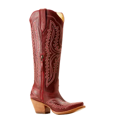 Pre-owned Ariat Ladies Casanova Red Alert Western Tall Boots 10050870