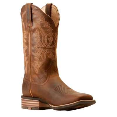 Pre-owned Ariat Ladies Olena Sassy Brown Western Boots 10051039