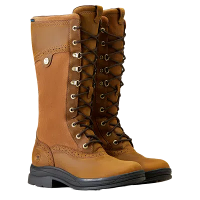 Pre-owned Ariat Ladies Wythburn Ii H2o Weathered Brown English Boots 10042411
