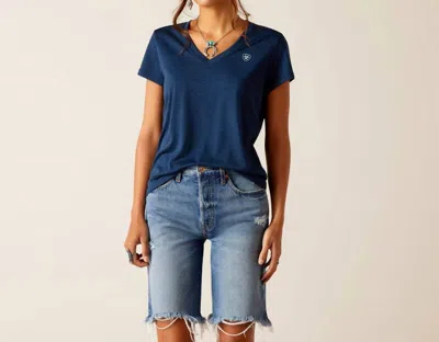 Ariat Laguna Patriot T-shirt In Navy In Blue