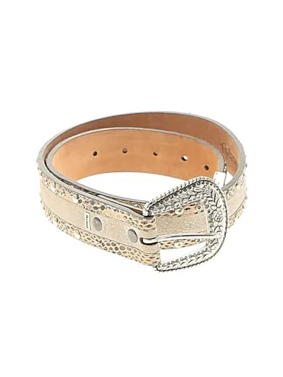 Pre-owned Ariat Leather Belt In Silver
