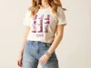 Ariat Let's Go Girls T-shirt In Off White In White