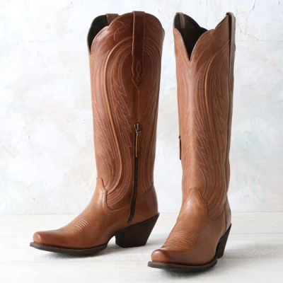 Pre-owned Ariat Light Tan Abilene Boots In 1