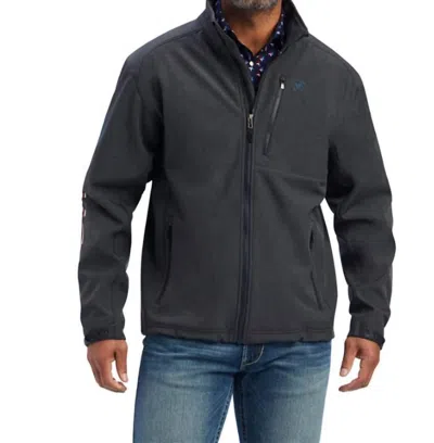 ARIAT LOGO 2.0 PATRIOT SOFTSHELL JACKET TALL IN CHARCOAL