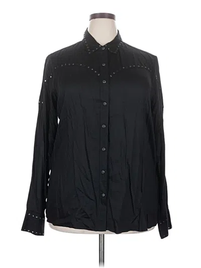 Pre-owned Ariat Long Sleeve Blouse In Black