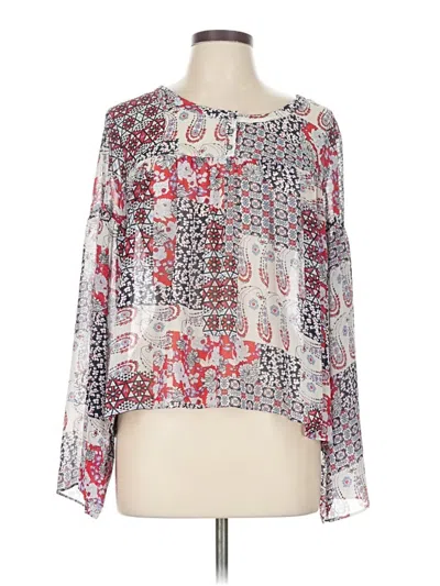 Pre-owned Ariat Long Sleeve Blouse In White