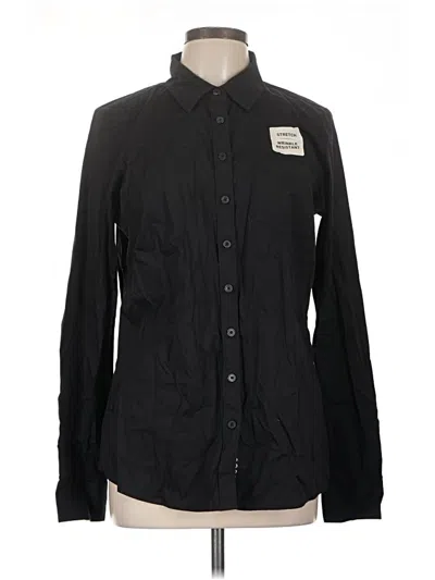 Pre-owned Ariat Long Sleeve Button Down Shirt In Black