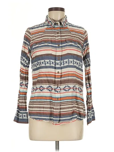 Pre-owned Ariat Long Sleeve Button Down Shirt In Brown