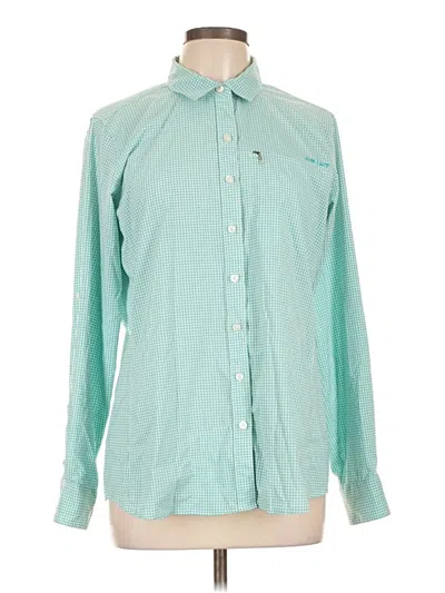Pre-owned Ariat Long Sleeve Button Down Shirt In Green