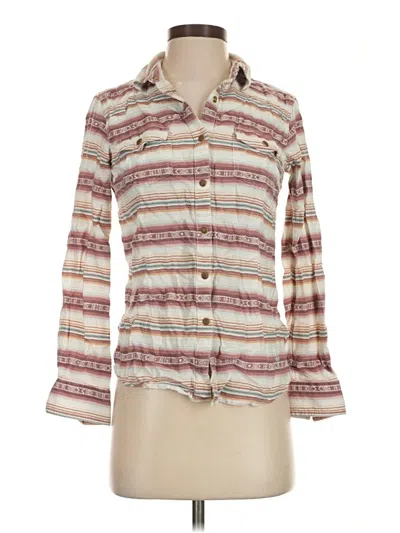 Pre-owned Ariat Long Sleeve Button Down Shirt In Ivory