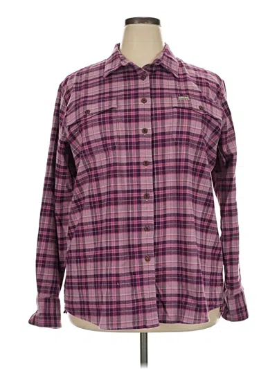 Pre-owned Ariat Long Sleeve Button Down Shirt In Purple