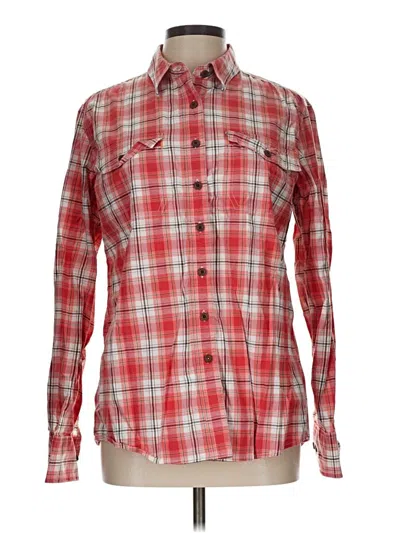 Pre-owned Ariat Long Sleeve Button Down Shirt In Red