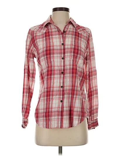 Pre-owned Ariat Long Sleeve Button Down Shirt In Red