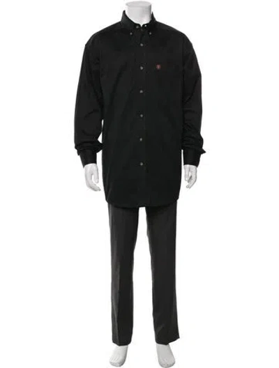 Pre-owned Ariat Long Sleeve Shirt In Black