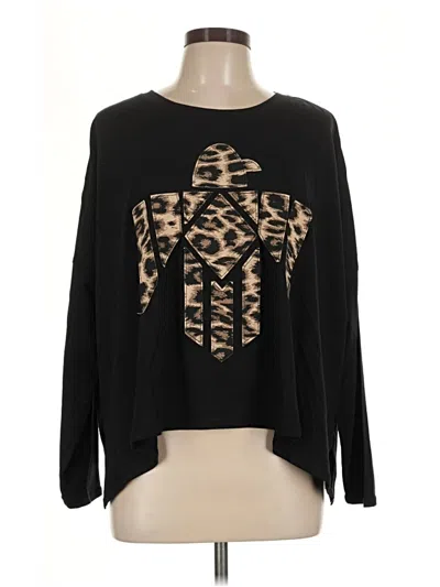 Pre-owned Ariat Long Sleeve T-shirt In Black