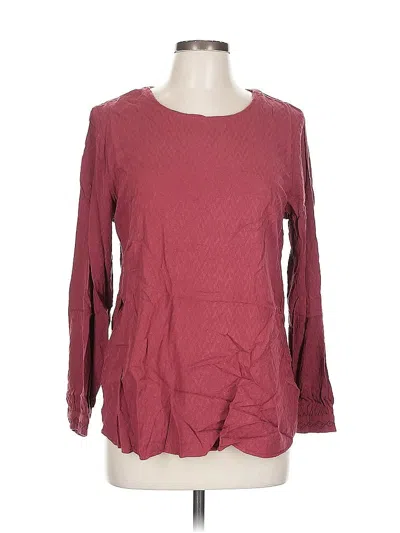 Pre-owned Ariat Long Sleeve T-shirt In Burgundy