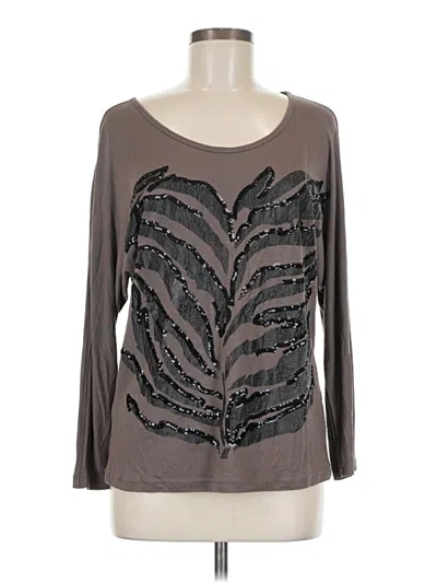 Pre-owned Ariat Long Sleeve T-shirt In Gray