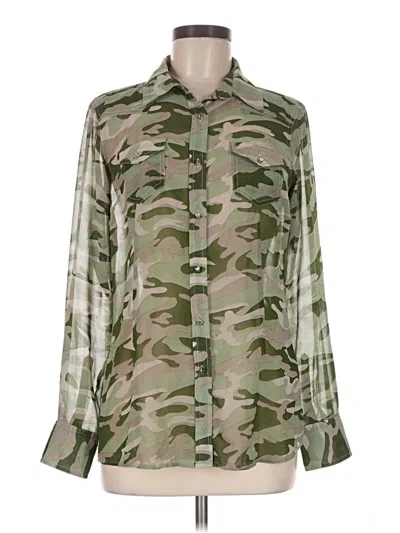 Pre-owned Ariat Long Sleeve T-shirt In Green