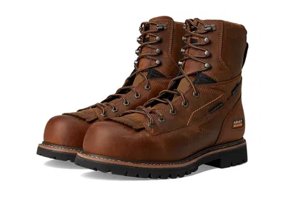 Ariat Longview Shock Shield 8 Waterproof Composite Toe Work Boots In Brown