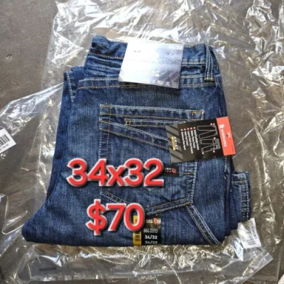 Pre-owned Ariat Lot Of 3 — Men's Size 34x32 In Blue