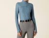 Ariat Lowell 1/4 Zip Baselayer Top In Bluestone In Blue