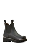 Ariat Lug Sole Chelsea Boot In Black Deertan